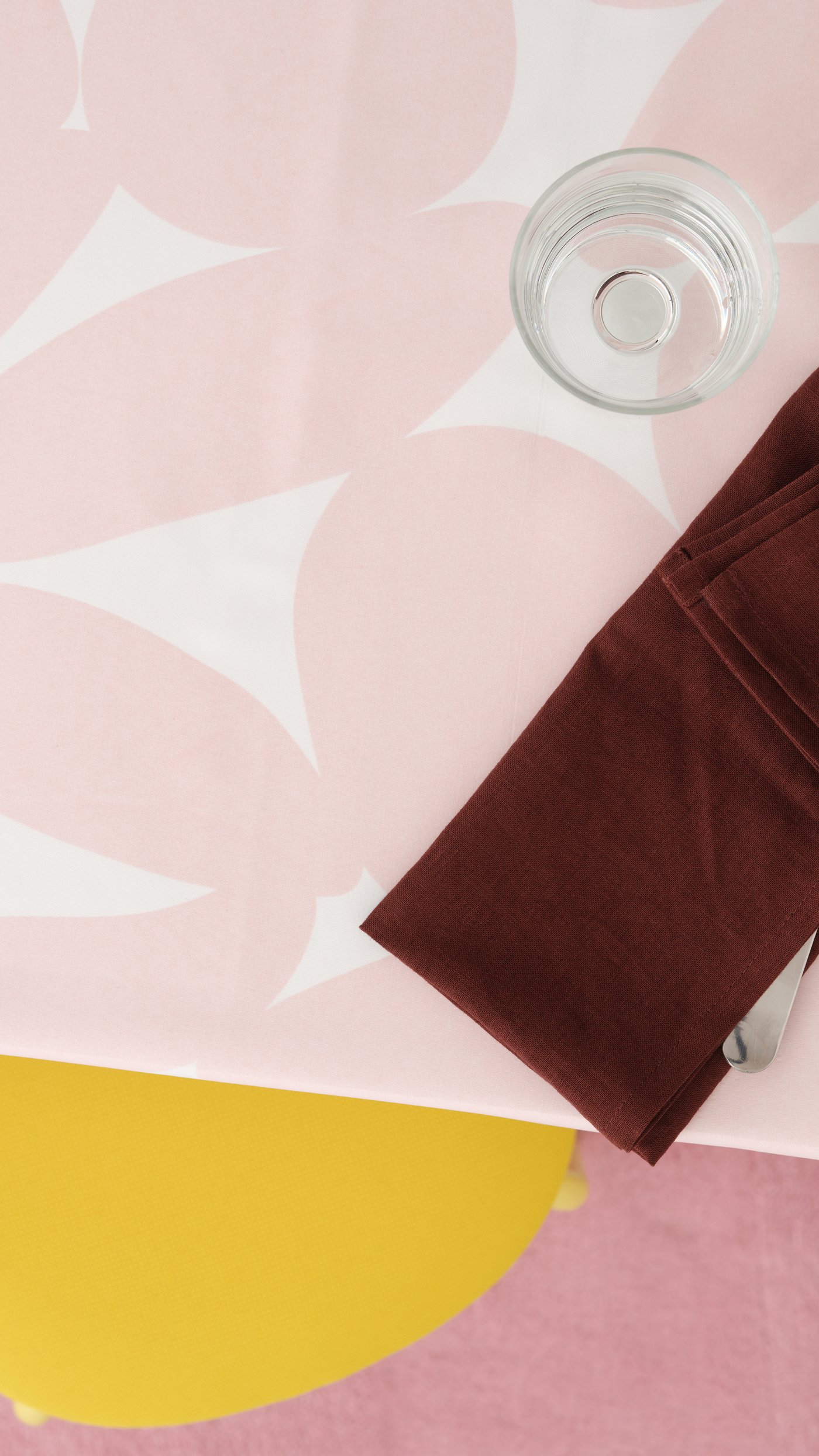 A clear glass IKEA 365+ goblet