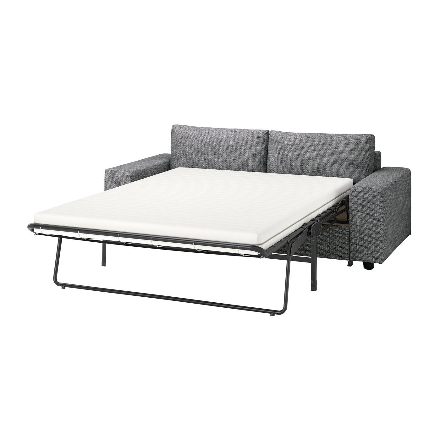 IKEA VIMLE klädsel till 2-sits bäddsoffa, med breda armstöd/lejde grå/svart