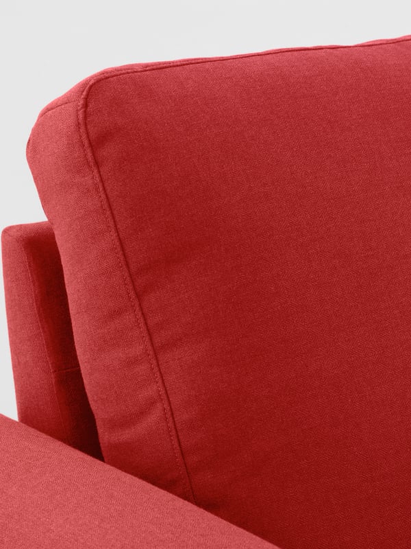 A red GAMMALBYN 3-seat sofa