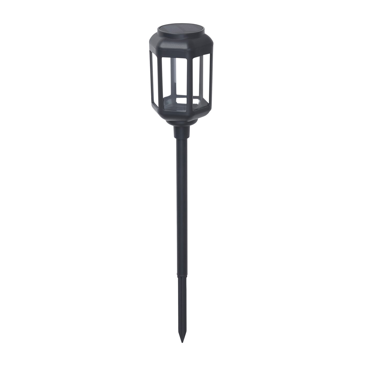 IKEA SOLVINDEN LED solcellsdrivet markspjut, utomhus/klar svart