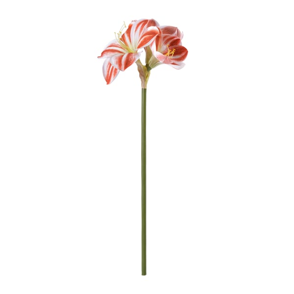 An in/outdoor Amaryllis/red white VINTERFINT artificial flower