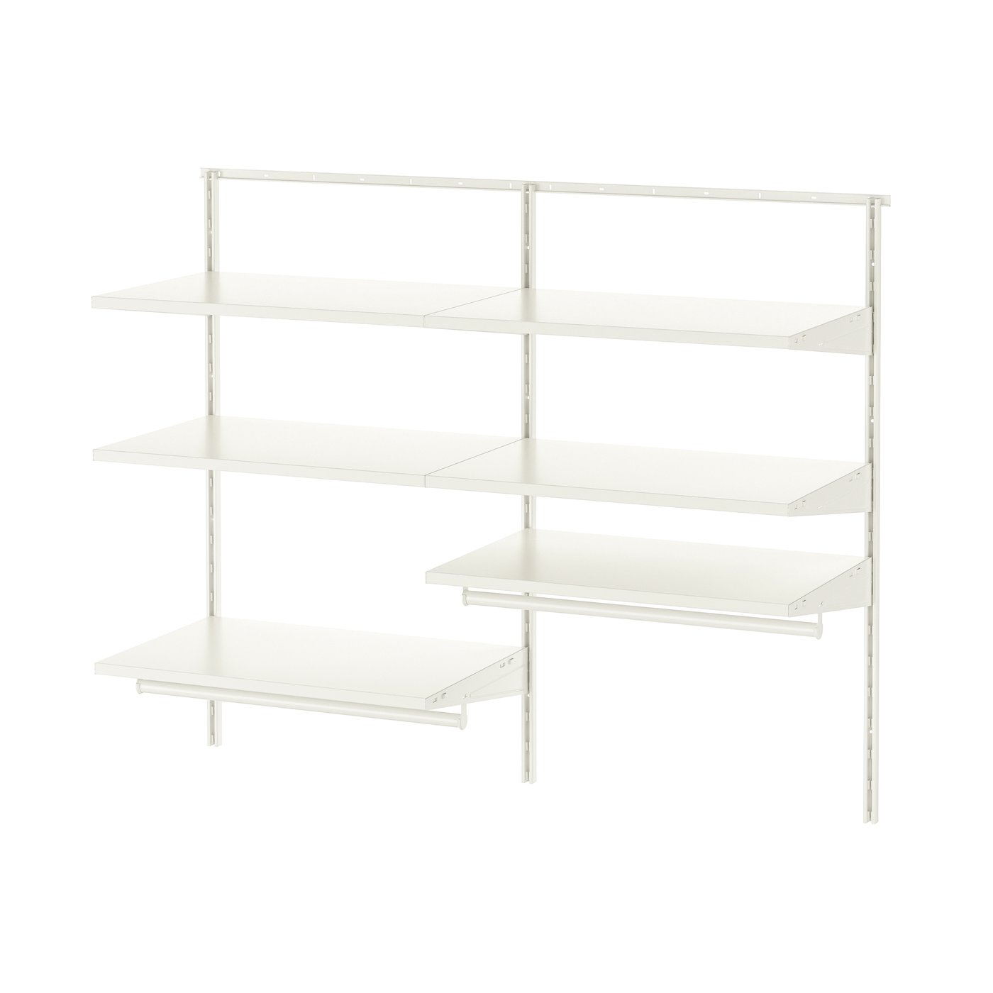 IKEA BOAXEL garderobskombination, vit, 125x40x101 cm