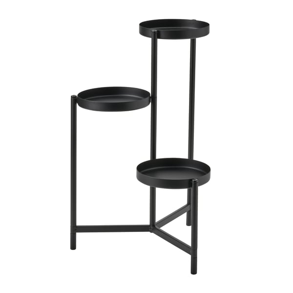 OLIVBLAD オリヴブラード プラントスタンド, 室内/屋外用 ブラック, 58cm