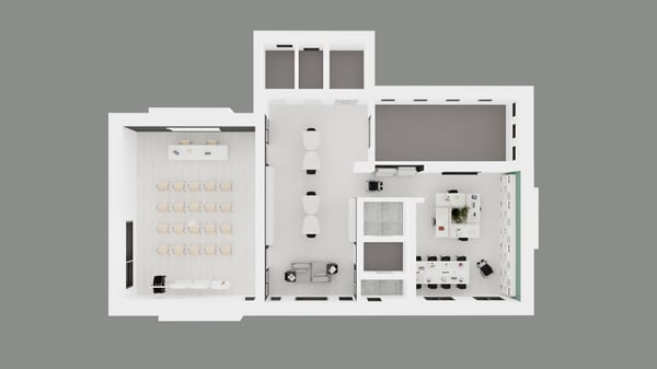 Planimetria della Biblioteca comunale di Brescia Roncadelle realizzata dal negozio IKEA Brescia Roncadelle. Nello specifico, delle stanze presente al primo, al secondo e al terzo piano. 