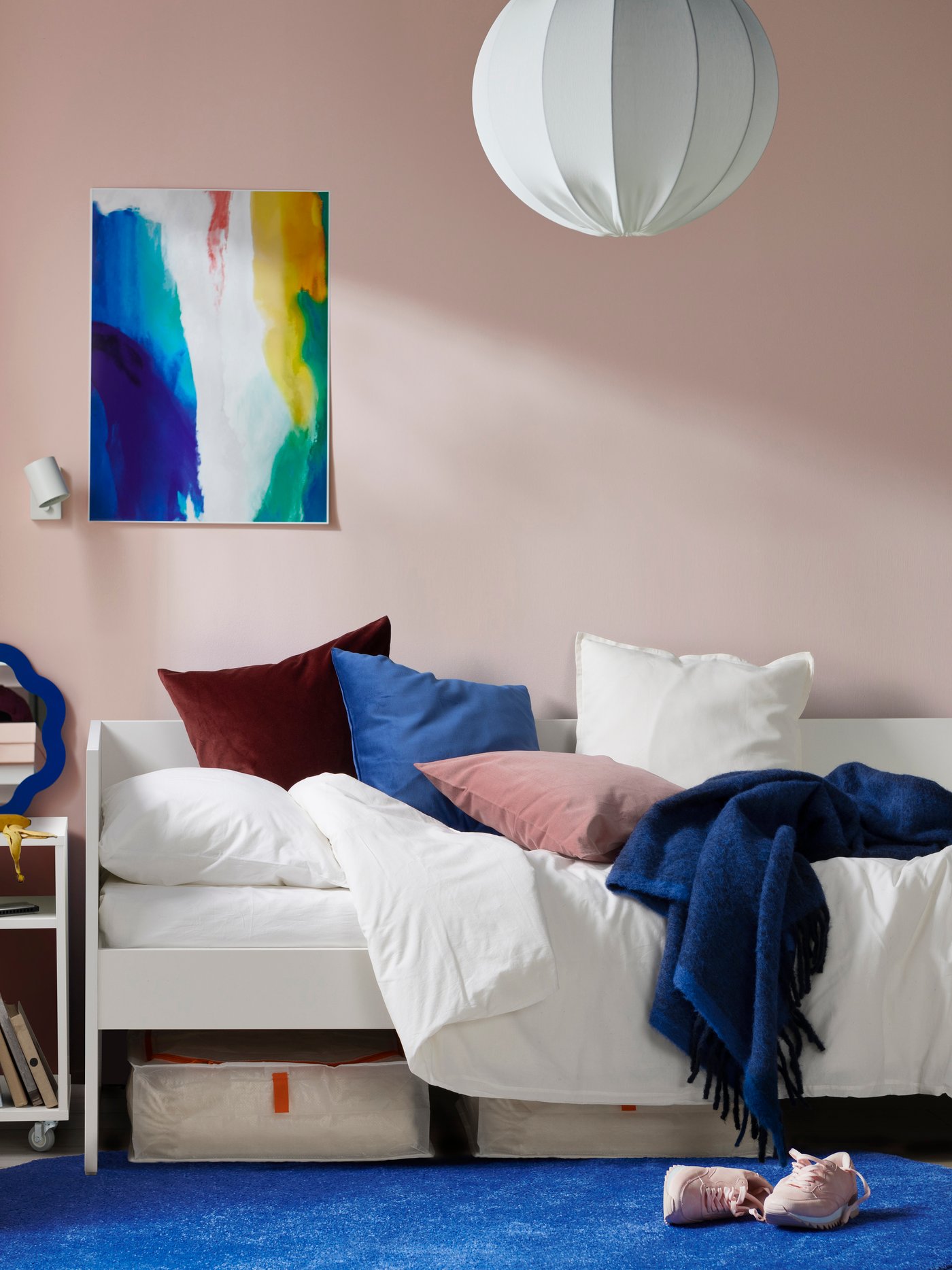 Biely rám dennej postele 80x200 cm.