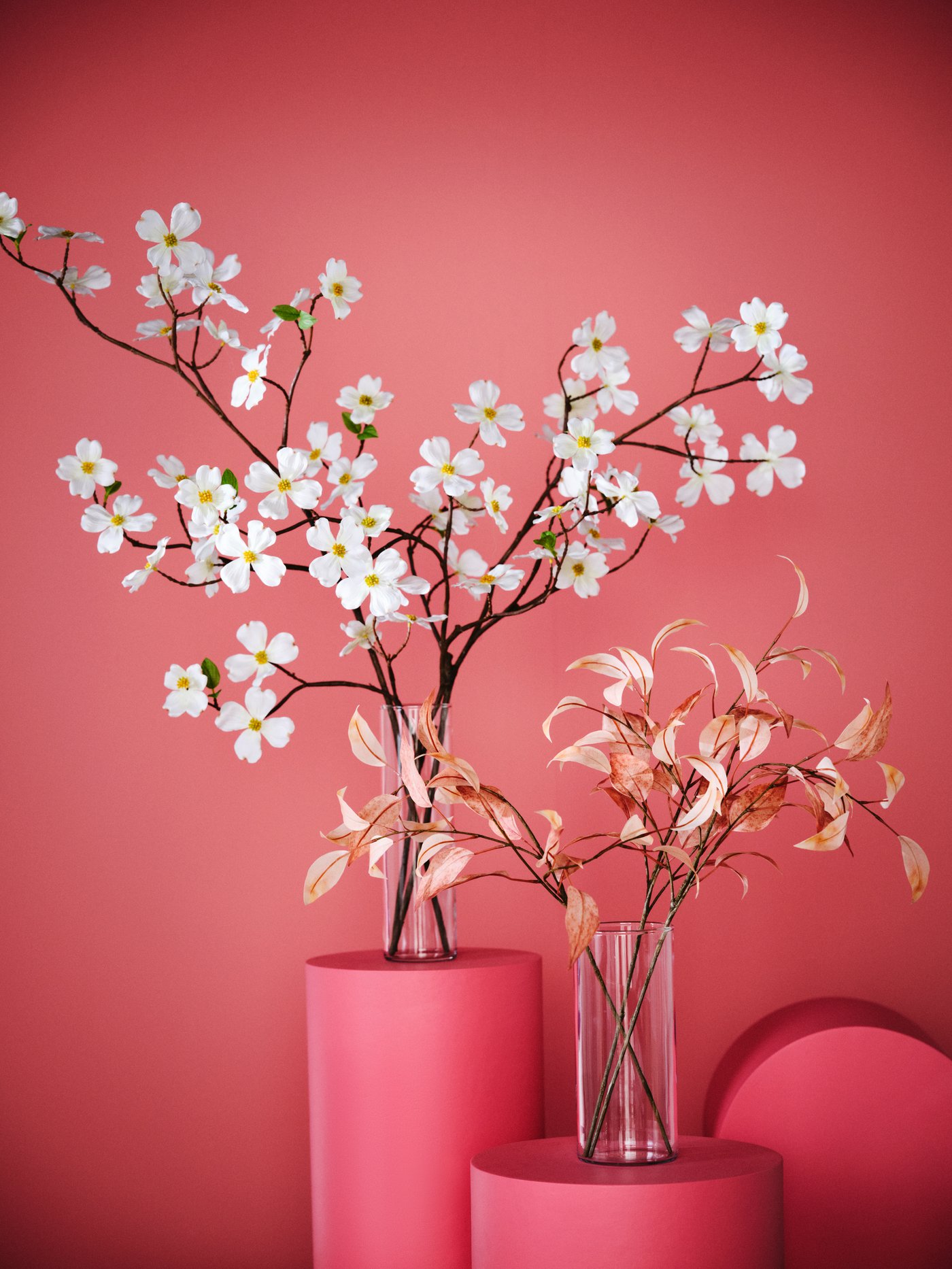 An eucalyptus/pink SMYCKA artificial spray