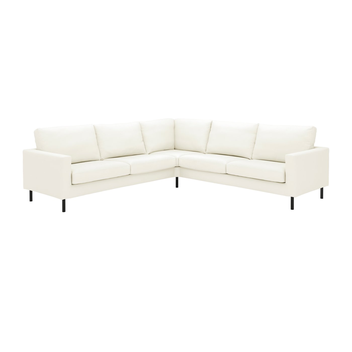 IKEA SALTSJÖBADEN hörnsoffa, 4-sits, blekinge vit