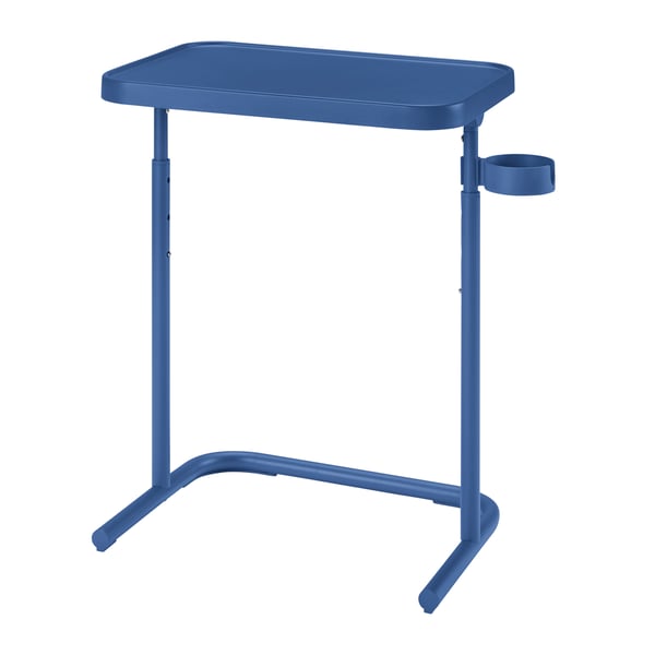 A blue BJÖRKÅSEN laptop stand
