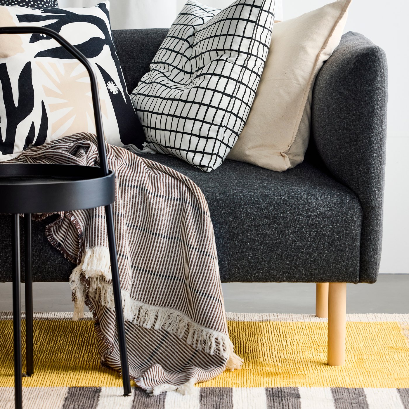 A multicolour ELSYSTEM rug, low pile