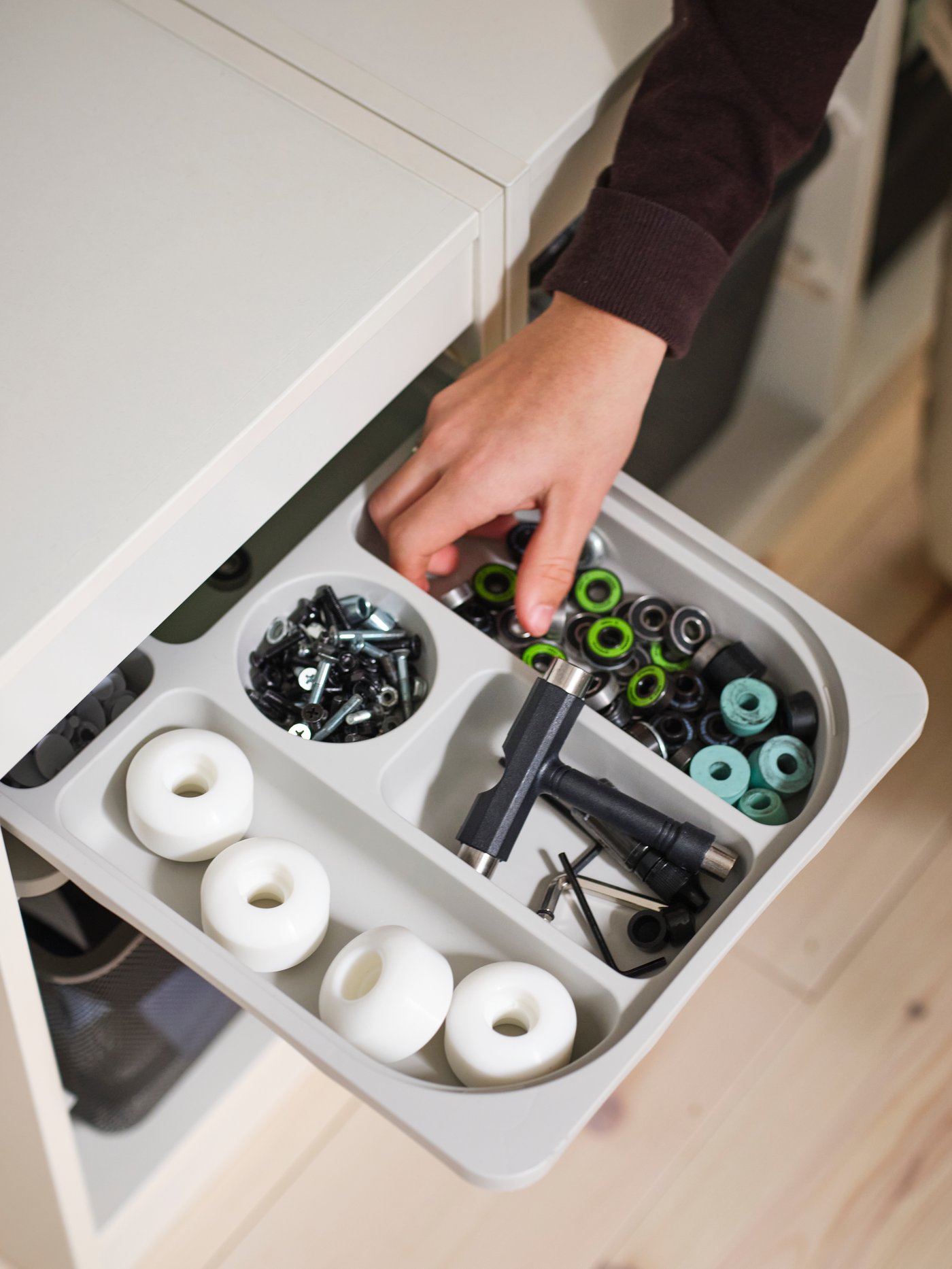 IKEA TROFAST storage unit with drawers.