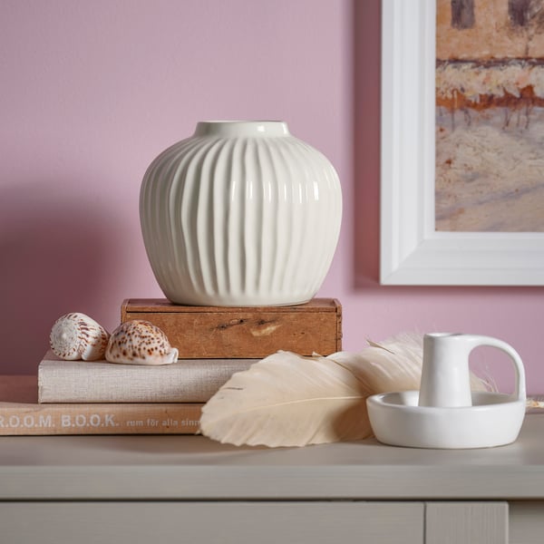 A white PELARBJÖRK vase