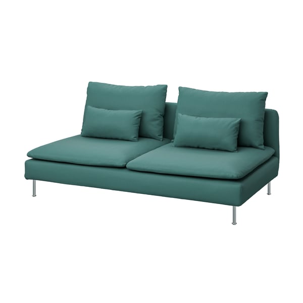 A Kelinge grey-turquoise SÖDERHAMN 3-seat section
