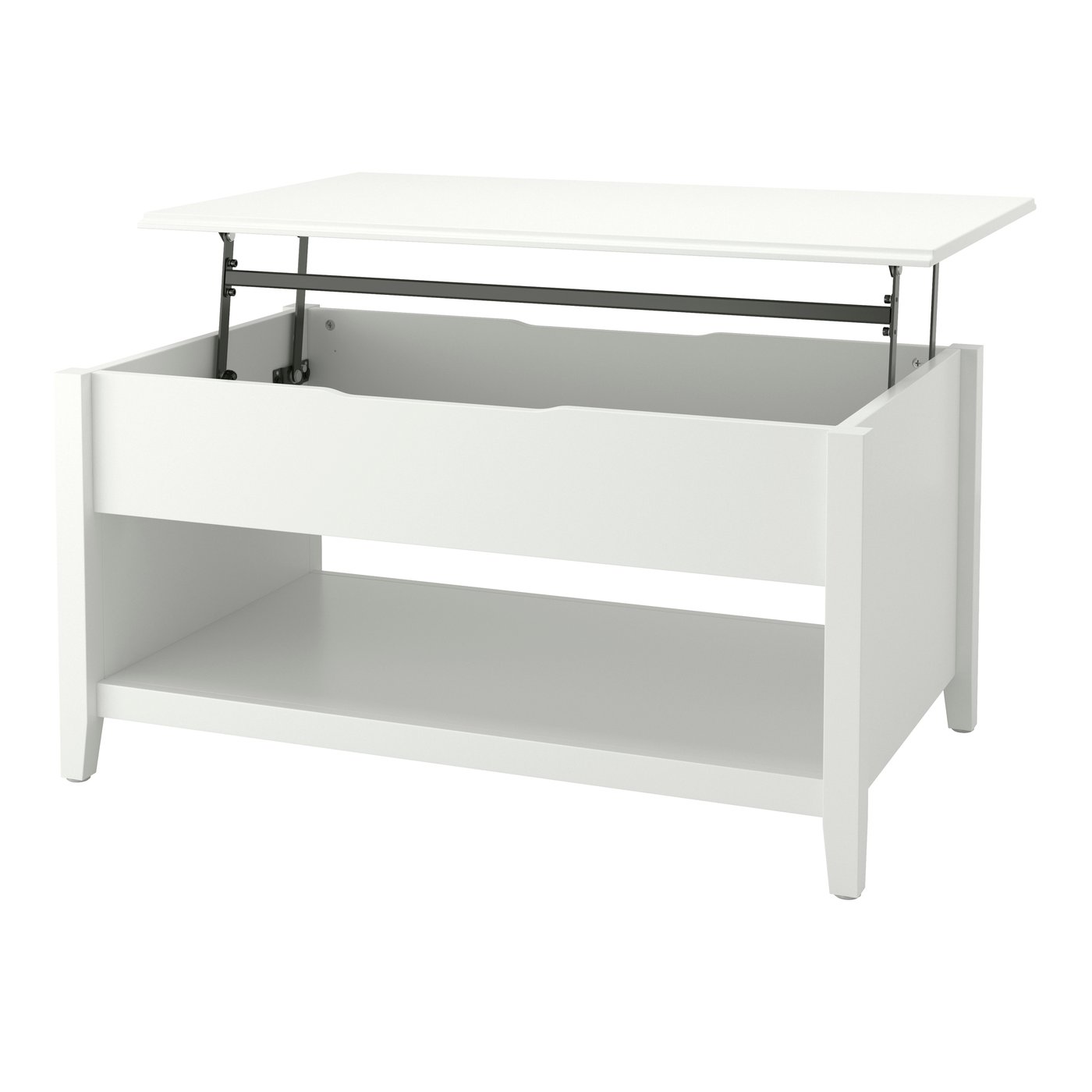 IKEA VITTERYD justerbart soffbord, vit, 97 cm