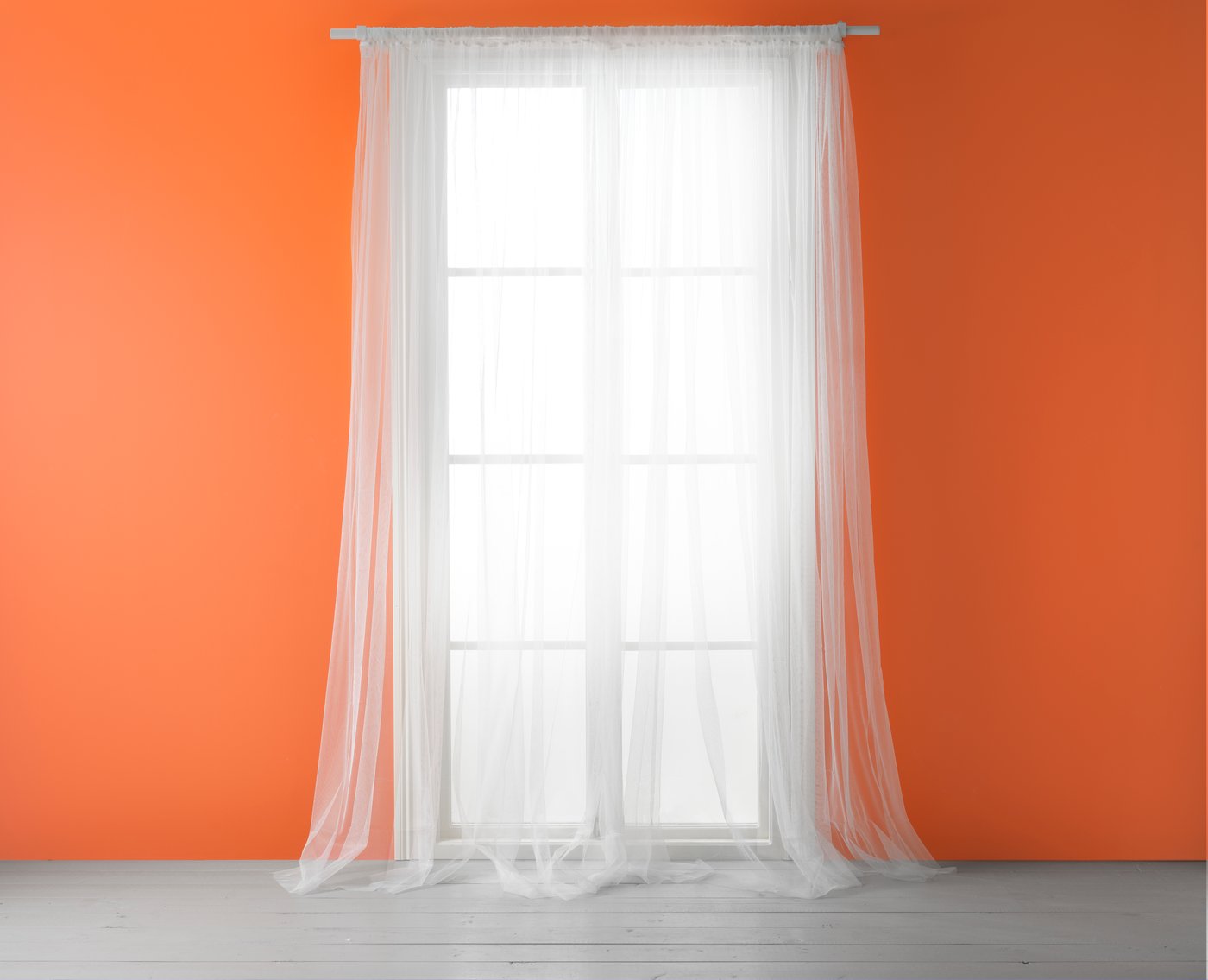 A with rod pocket/white LILL net curtains, 1 pair