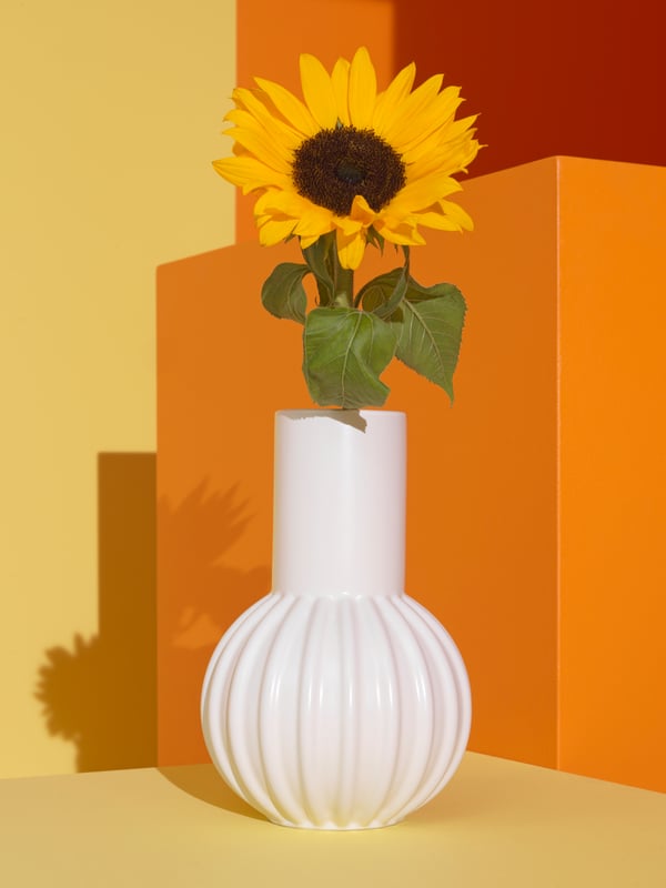 A white SKOGSTUNDRA vase
