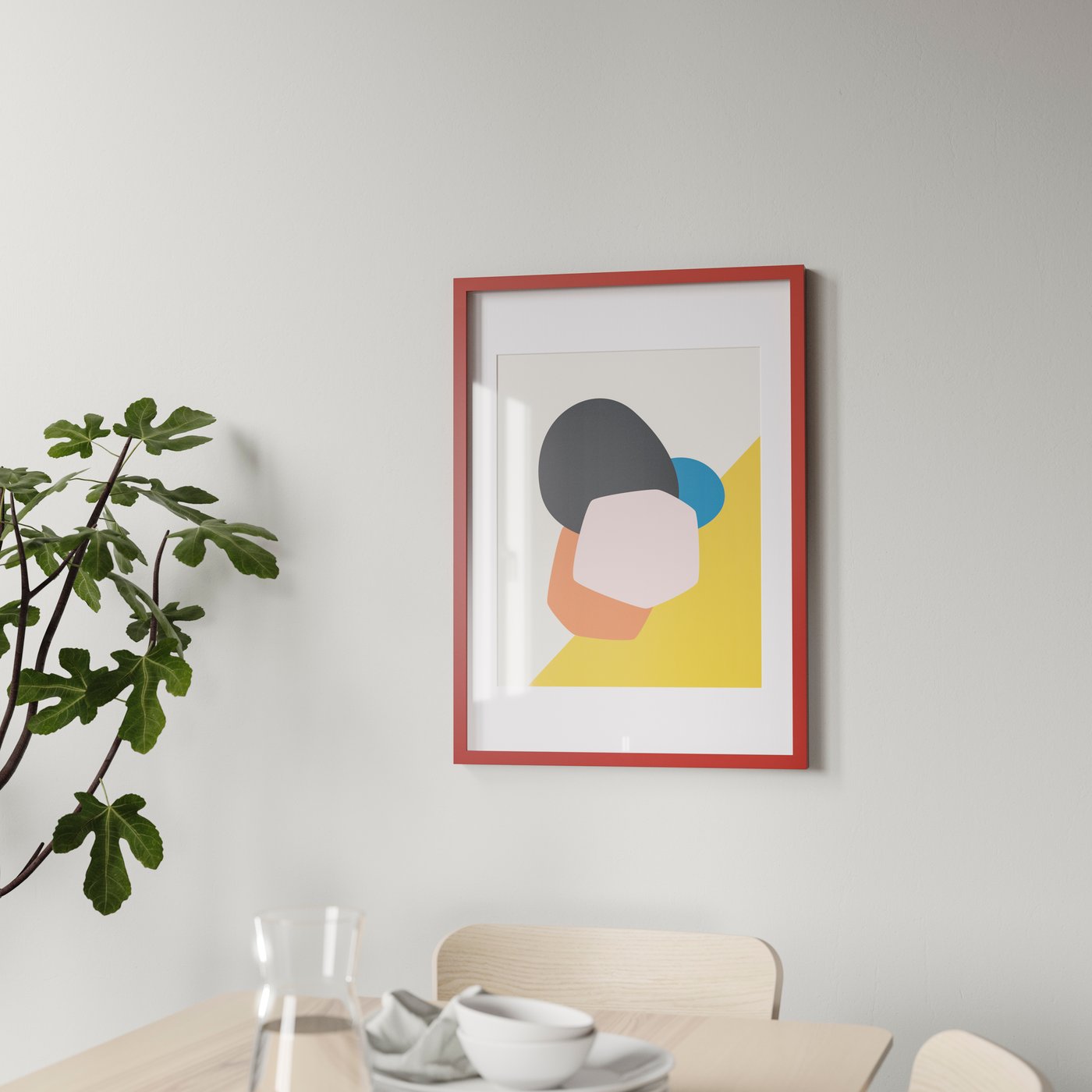 A red RÖDALM frame