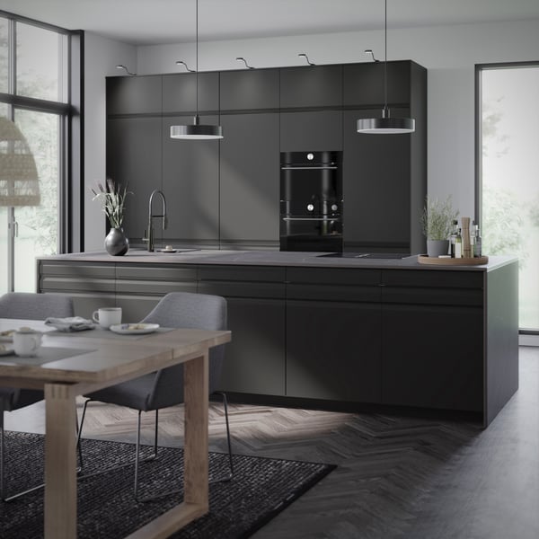Un tiroir anthracite mat UPPLÖV 