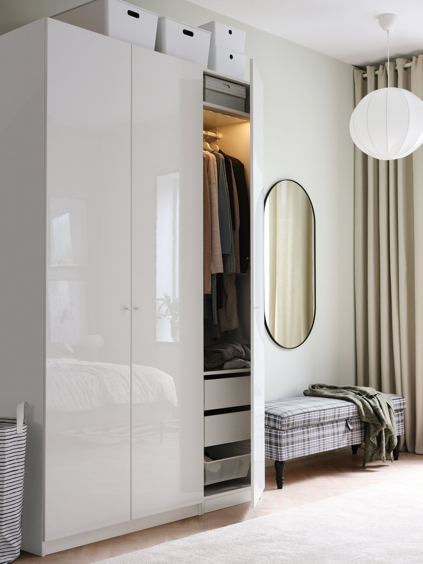 Spokojna, zielona sypialnia