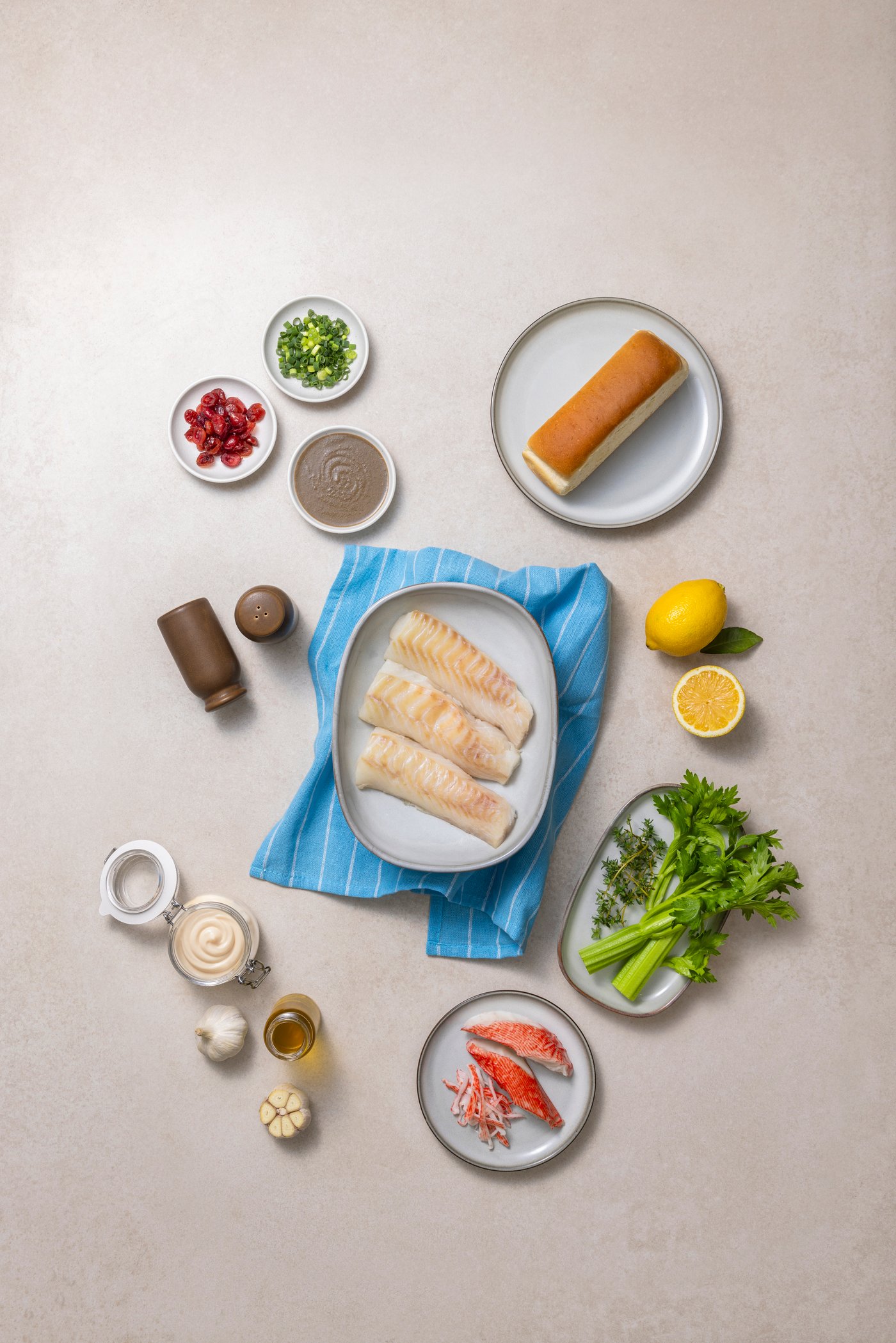 대구 크랩 핫도그 롤 재료컷