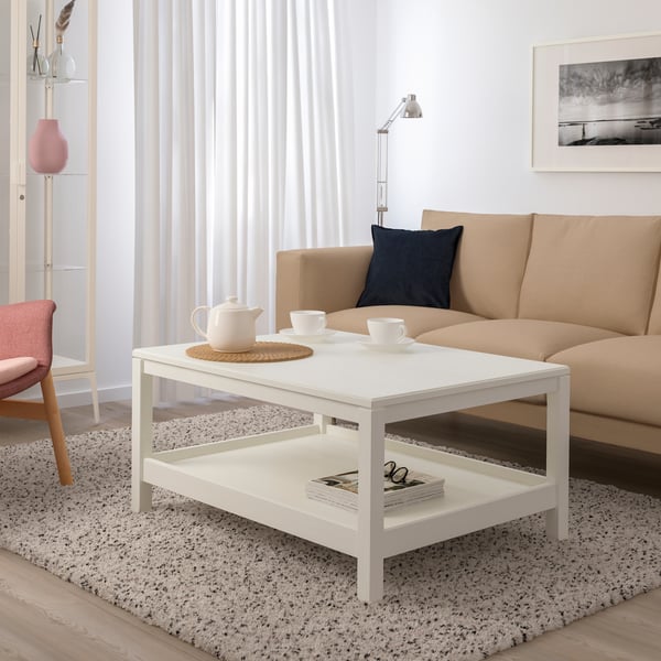 A white HAVSTA coffee table