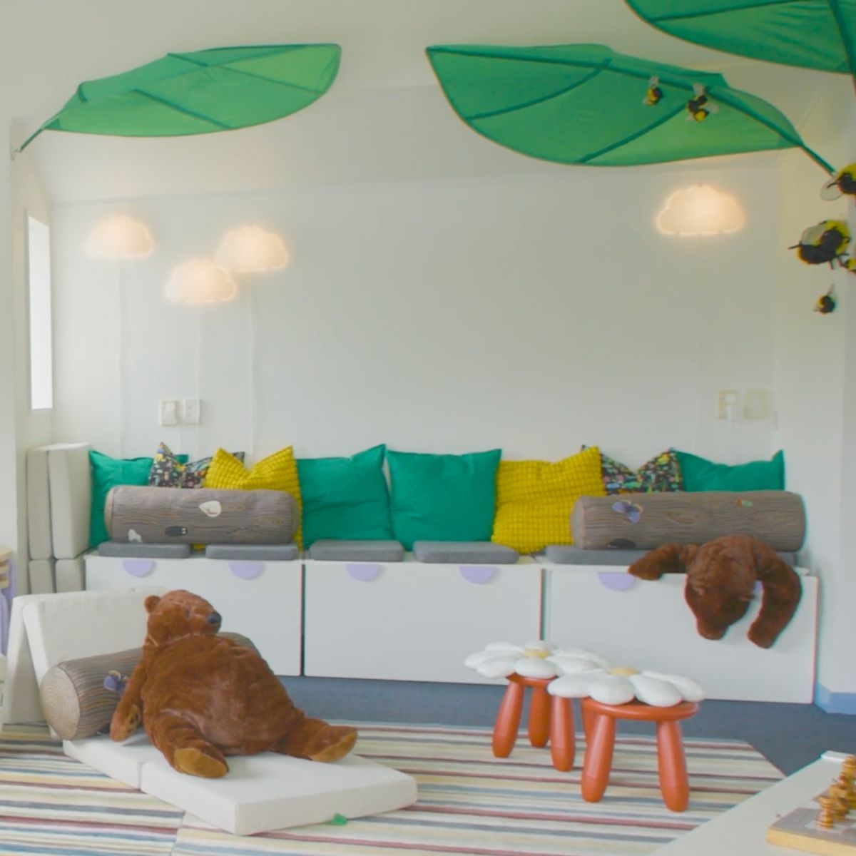 A modern library is about connection as much as quiet moments. With soft furnishings, durable rugs, and modular tables, we’ve created flexible zones where tamariki can learn, play, and explore in comfort.