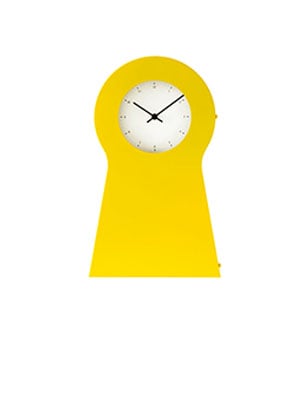 An yellow IKEA PS 1995 clock