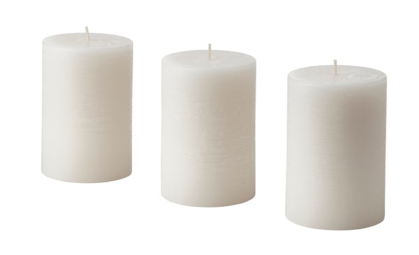 A Scandinavian Woods/white ADLAD scented pillar candle