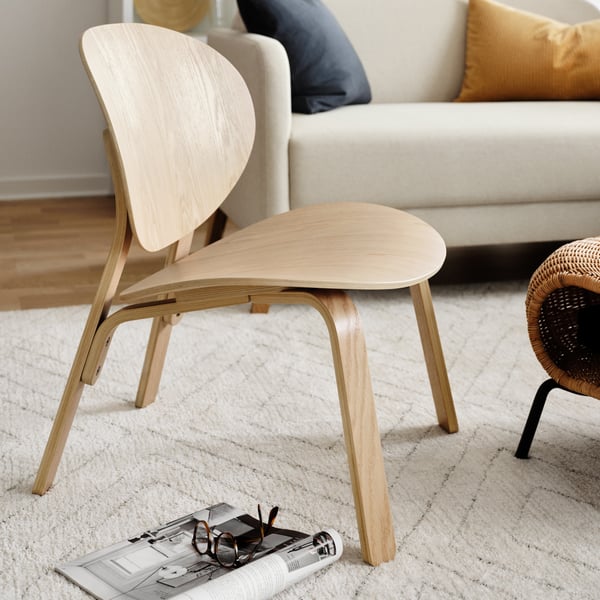 Poggiapiedi GAMLEHULT in rattan/antracite con contenitore