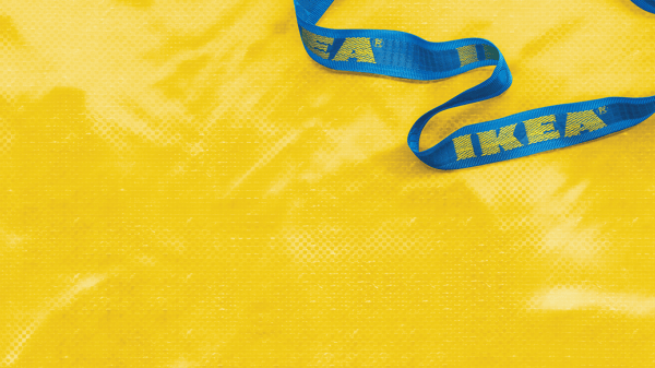 żółta torba zakupowa IKEA