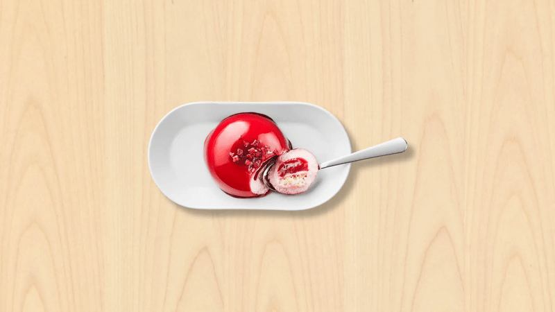 Dôme à la framboise