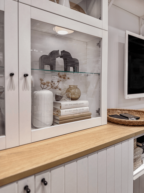 SINDVIK Drzwi szklane, biały/szkło bezbarwne, 60x64 cm