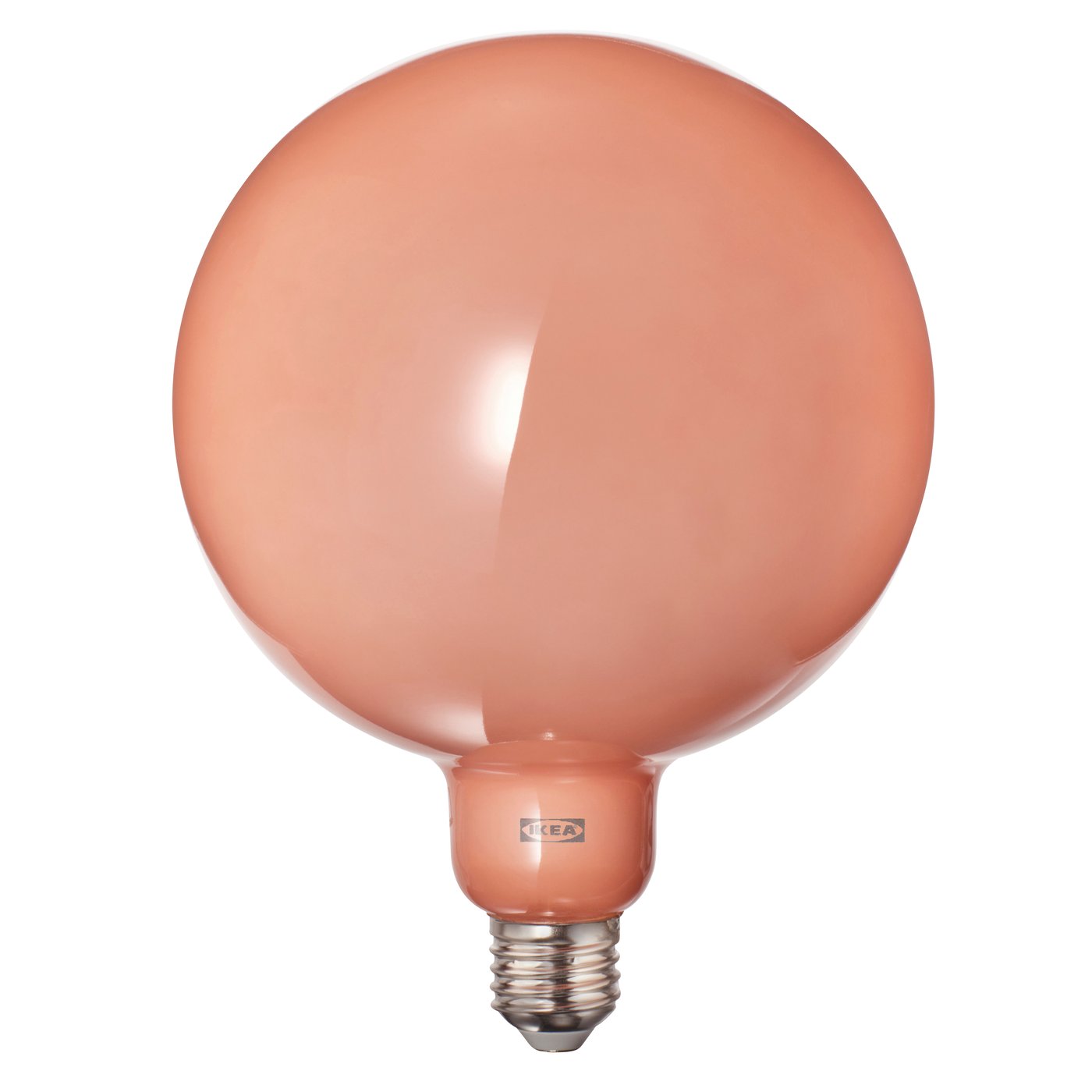 IKEA MOLNART LED ljuskälla E27 150 lumen, klot orangerosa, mm