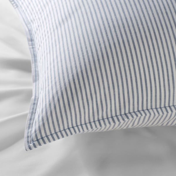 SOLFIBBLA
Pillowcase, white blue/stripe, 50x80 cm (20x31 ")
