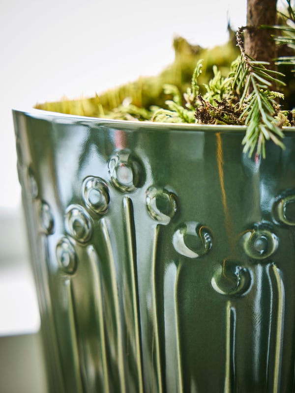 Un pot de fleurs vert VINTERFINT