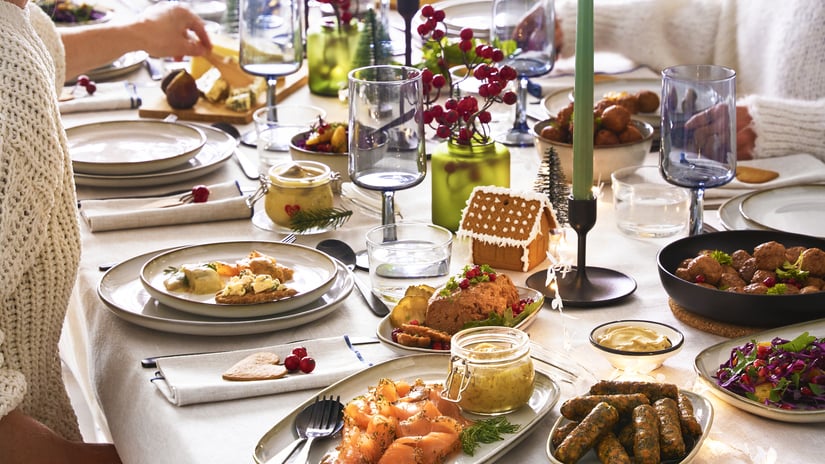 Una tavola apparecchiata