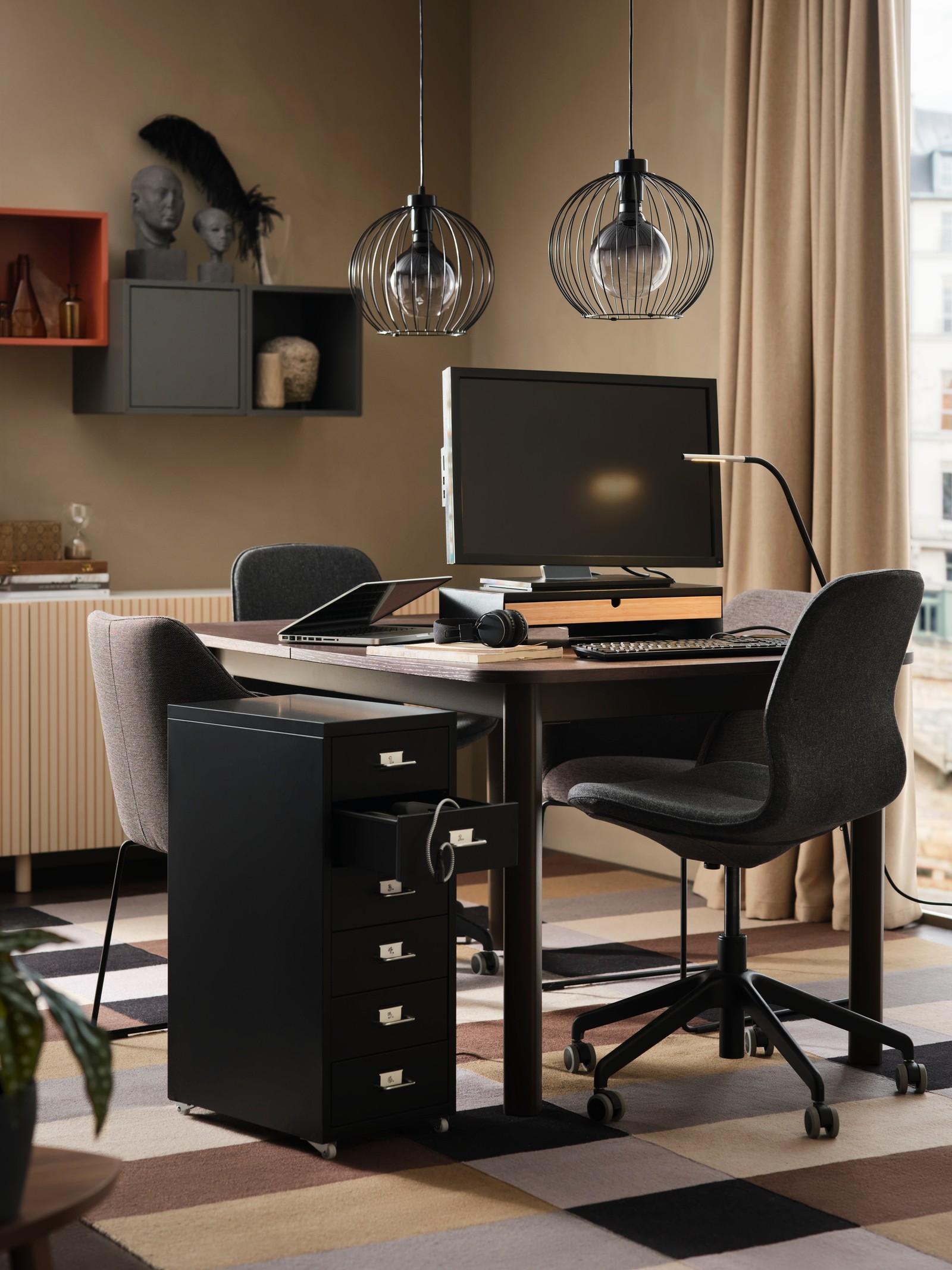 Ideas for a flexible room for living and working - IKEA
