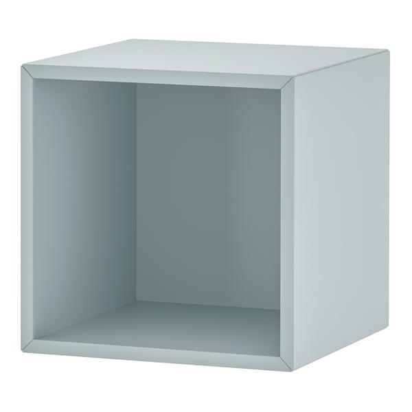 A light grey-blue EKET cabinet