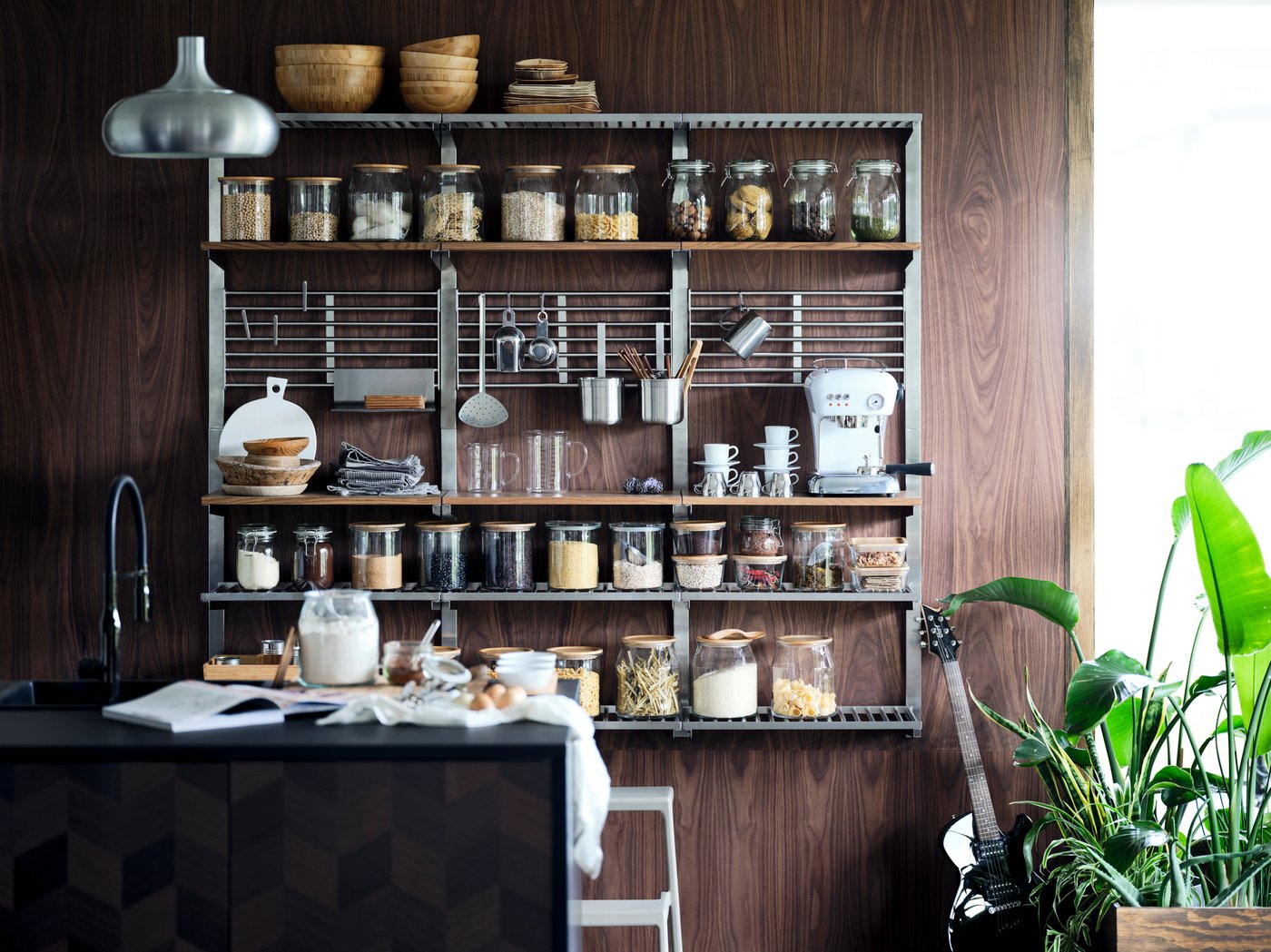 A bamboo BLANDA MATT serving bowl in the kitchen