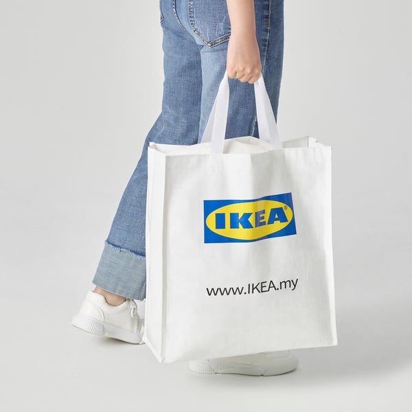 A white KLAMBY bag