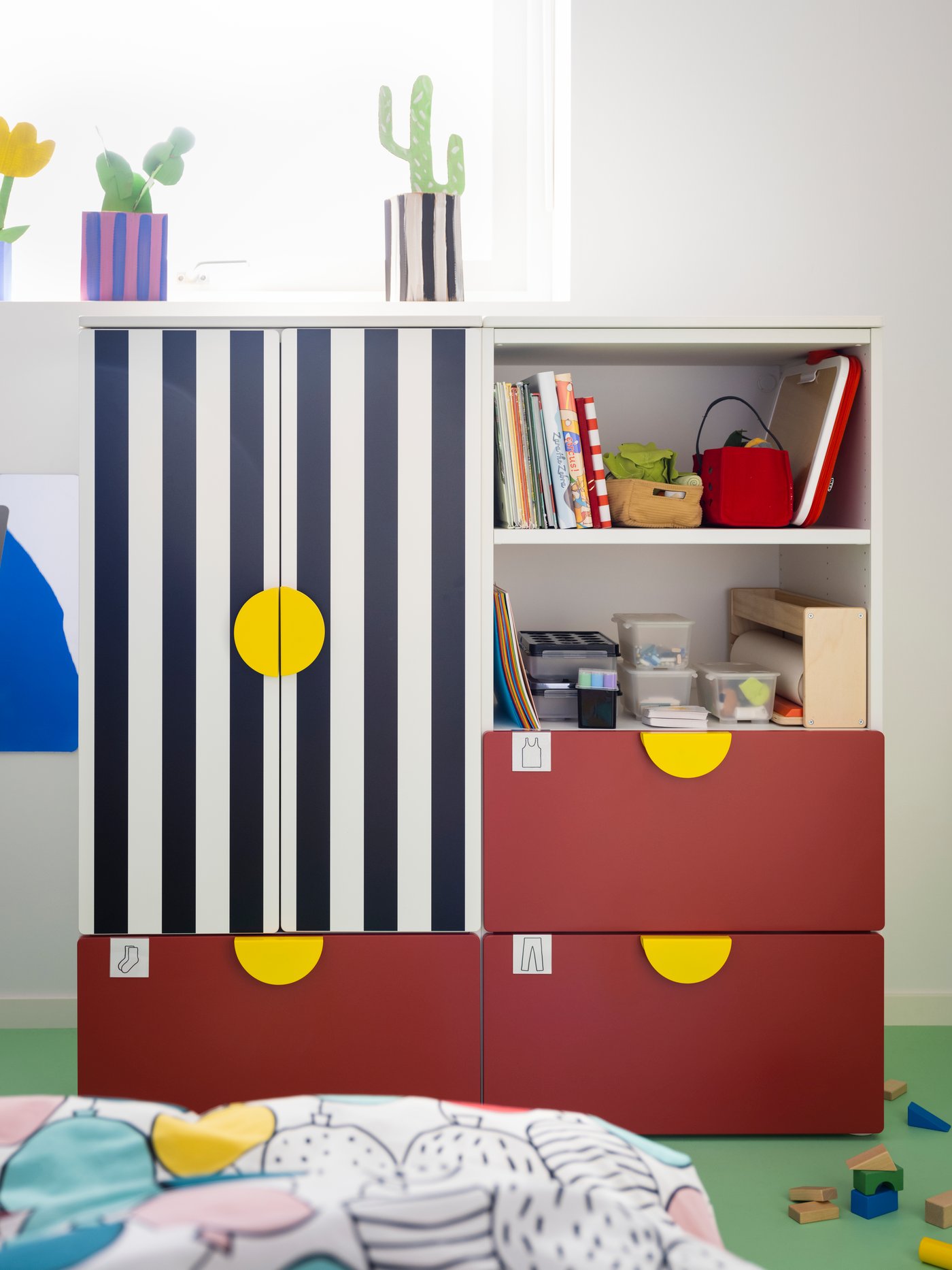 Een kinderkamer met IKEA meubels