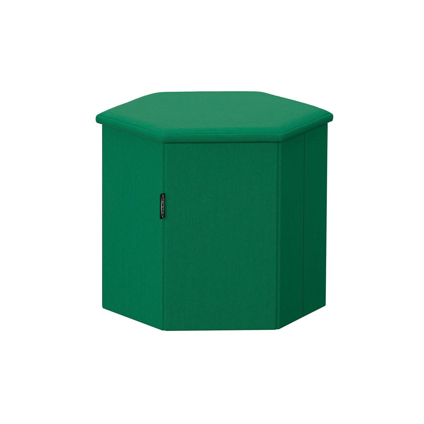 IKEA KJUGE sittpuff med förvaring, vissle djupgrön