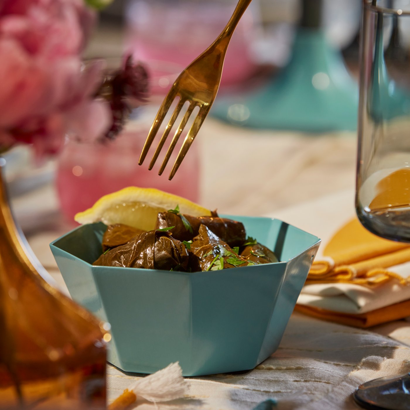 Bol de service GOKVÄLLÅ bleu