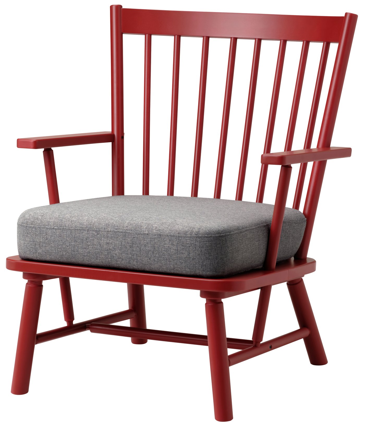 IKEA - PERSBOL nojatuoli, punaruskea/Tibbleby beige/harmaa