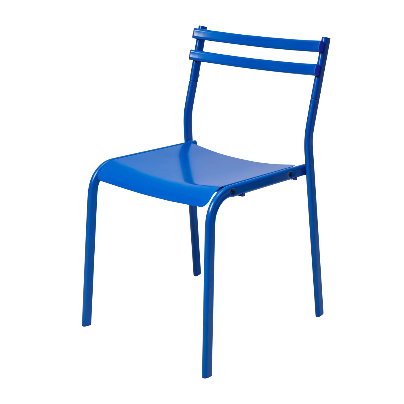 IKEA GENESÖN stol, metall/blå