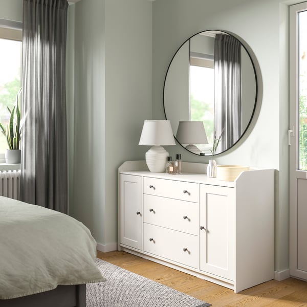 A white HAUGA sideboard