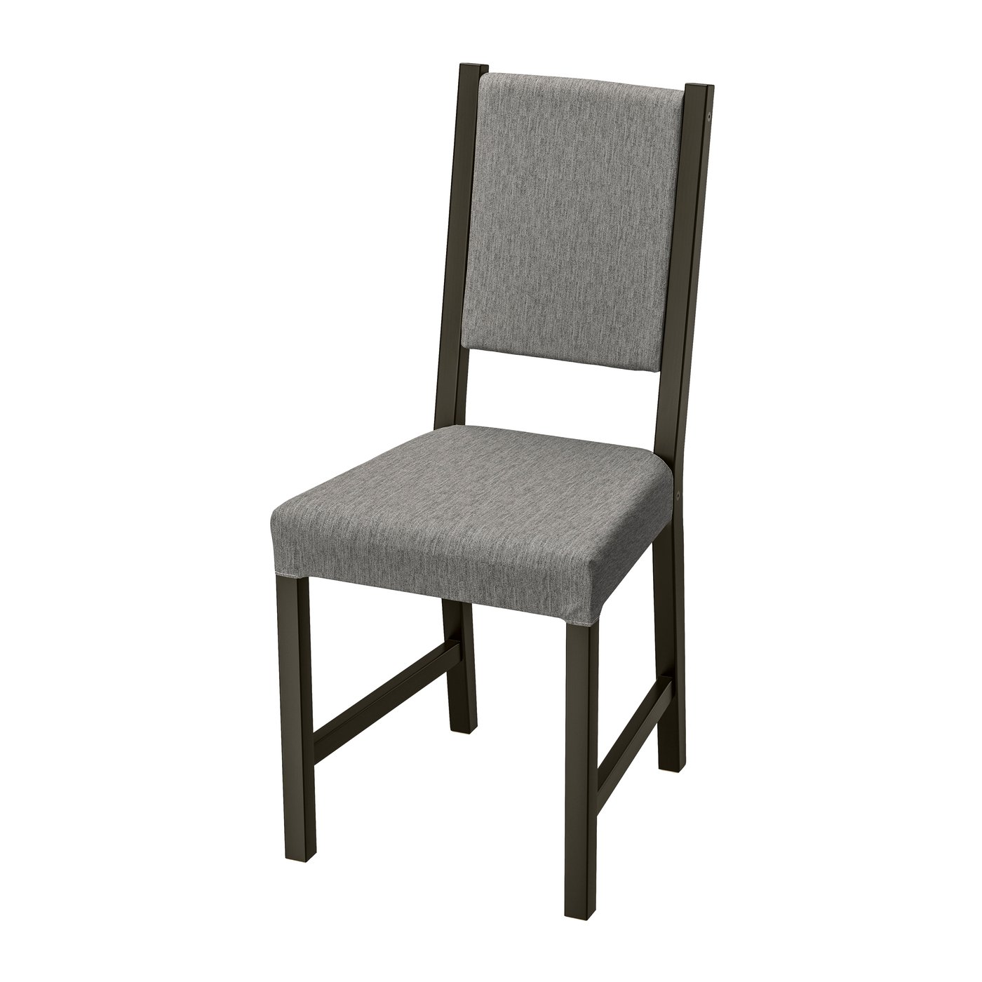 IKEA STEFAN stol, brunsvart/knisa grå/beige