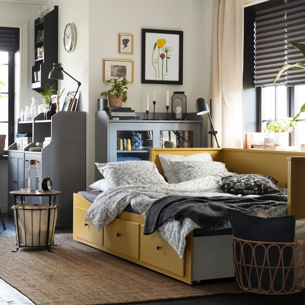 HEMNES daybed in a studio apartment