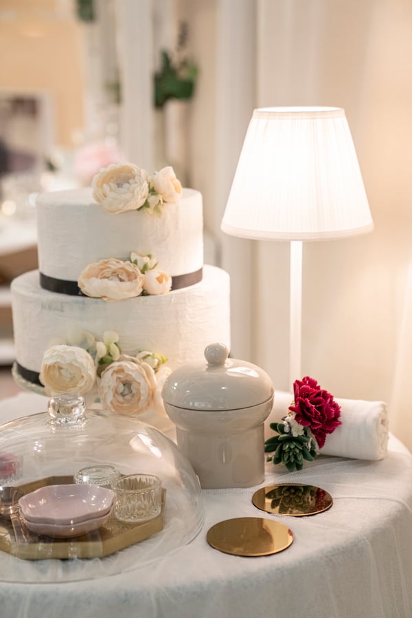 Brass-colour GLATTIS coasters with holder