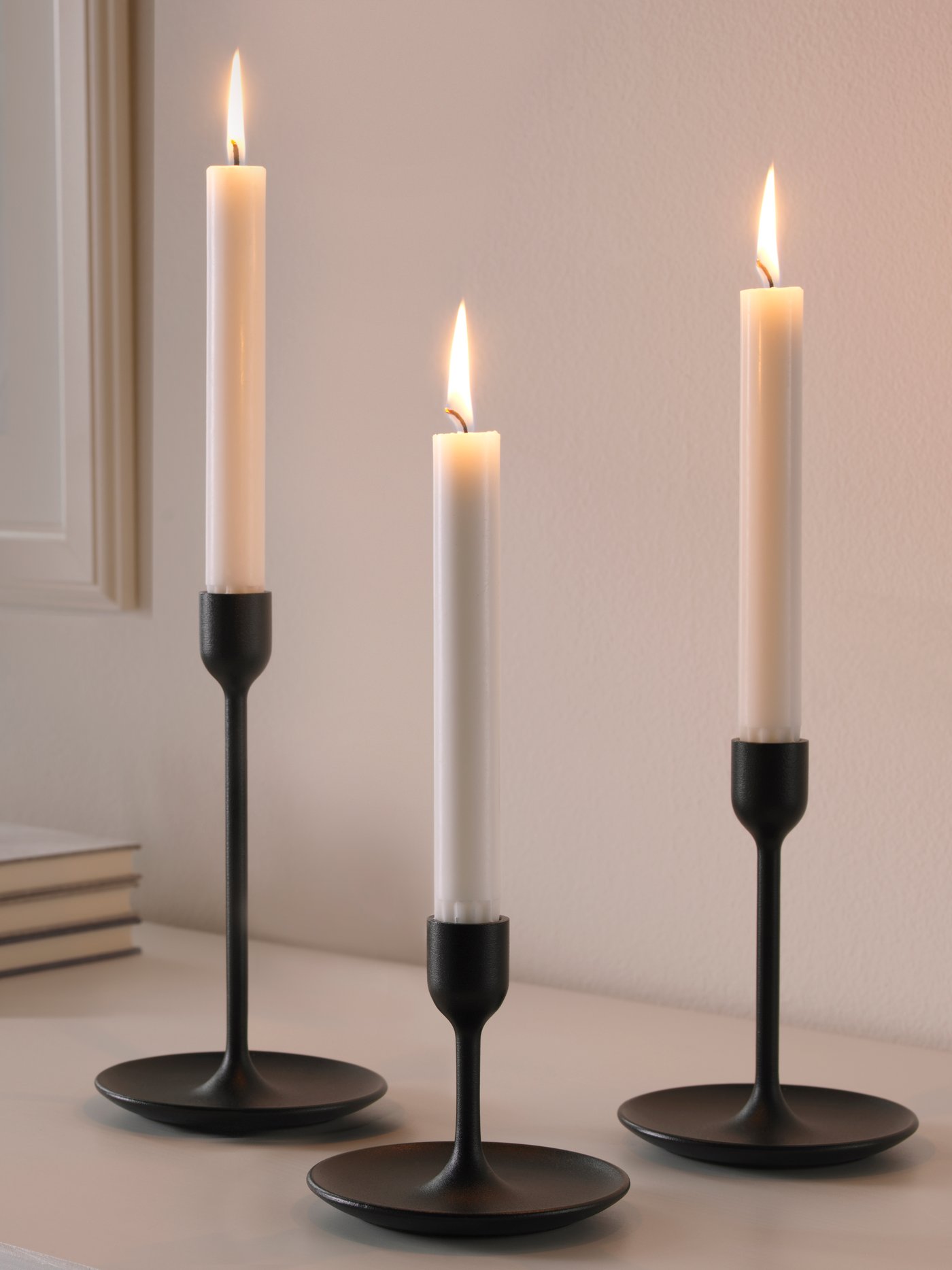 candle with holder