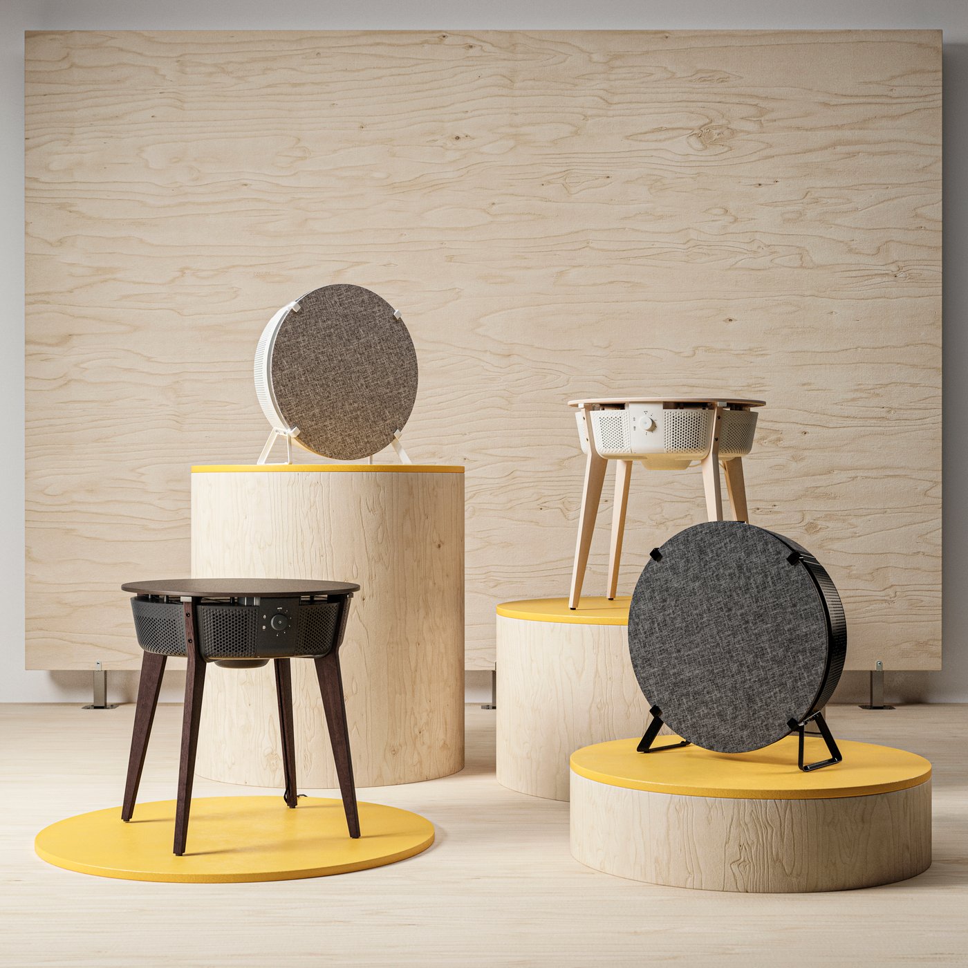 Oczyszczacze powietrza STARKVIND na podestach.